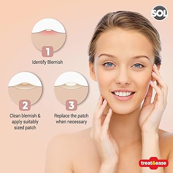 SOL لصقات SOL لعلاج البثور والقرح الباردة 36 حبة 12 قطعة 8 مم 24 قطعة 12 مم للعناية بالبشرة لصقات الهيدروكوليد لعلاج حب الشباب تقلل من التورم تهدئ البشرة تمنع الندوب شبه غير مرئية مثالية للاستخدام الليلي - Image 5