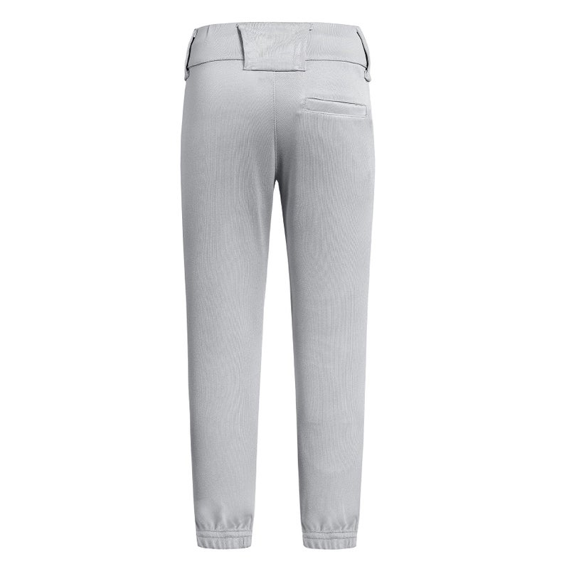 QBK Toddler Baseball Pants Youth Softball Pants Kids Tee Ball Pants for Boy Girl Gray 8-9Y - Image 4