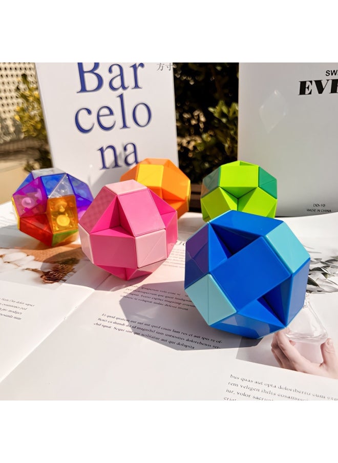 null - Children's Variable Magic Ruler////Large Rubik's Cube Kindergarten Toys Wholesale-Color:Mini Blue-36+48+60+72 [4 Boxes] - Image 1