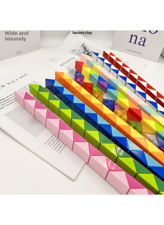 null - Children's Variable Magic Ruler////Large Rubik's Cube Kindergarten Toys Wholesale-Color:Mini Blue-36+48+60+72 [4 Boxes] - Image 1