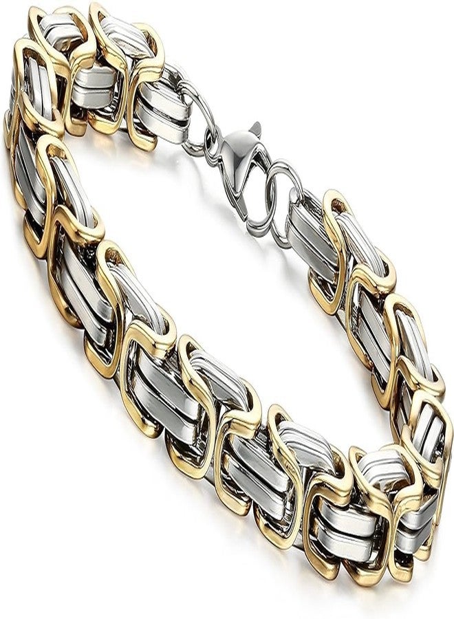 MEENAZ chain for men combo Bracelet for men gold chain for men stylish chain for boys mens necklace for men Stainless steel long chains Locket Pendant anti tarnish necklace black neck accessories 469 - Image 3