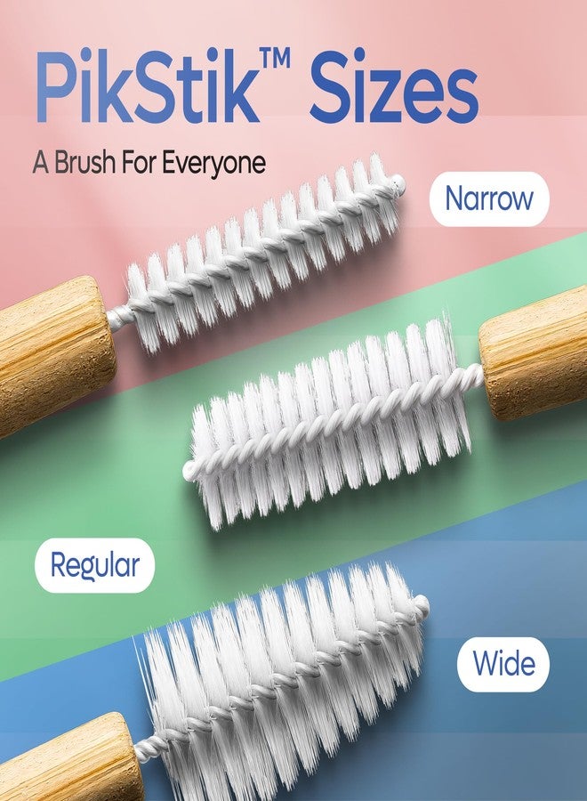 SmartLifeco Bamboo Interdental Brushes (10 Count) - Eco-Friendly Reusable Dental Picks, Flexible Soft Bristles, Superior Gum & Teeth Cleaning, Toothpicks for Braces, PikStik - Tight Gaps - Image 5