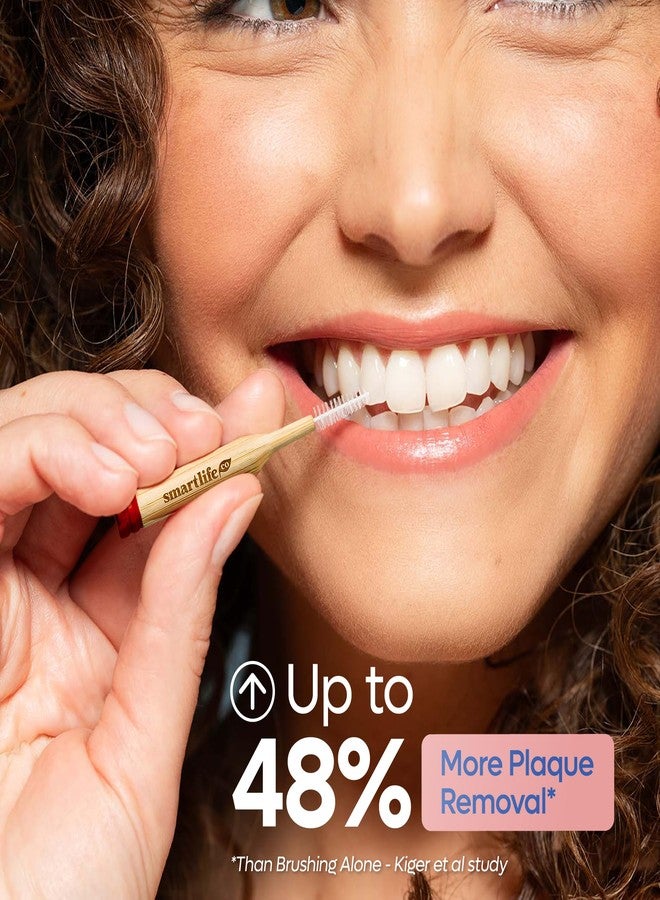 SmartLifeco Bamboo Interdental Brushes (10 Count) - Eco-Friendly Reusable Dental Picks, Flexible Soft Bristles, Superior Gum & Teeth Cleaning, Toothpicks for Braces, PikStik - Tight Gaps - Image 3