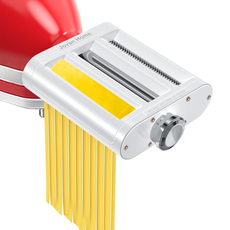 Jovan Home Pasta Maker Attachment for KitchenAid Stand Mixers 3 in 1 Set Includes Pasta Roller Spaghetti Cutter & Fettuccine Cutter, Pasta Attachment for KitchenAid By Jovan Home - Image 1