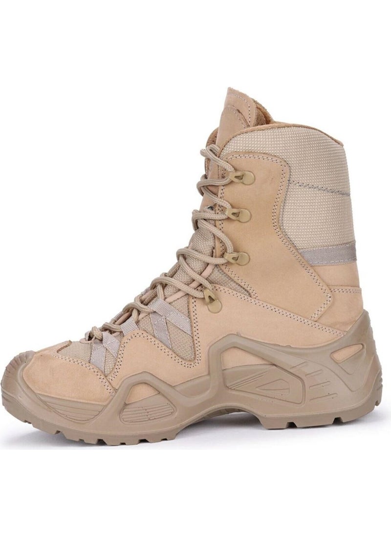 Scooter  1490 Beige Nubuck Waterproof Men's Military Boots  - Image 4