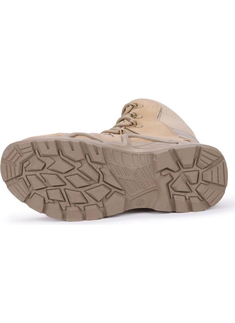 Scooter  1490 Beige Nubuck Waterproof Men's Military Boots  - Image 5