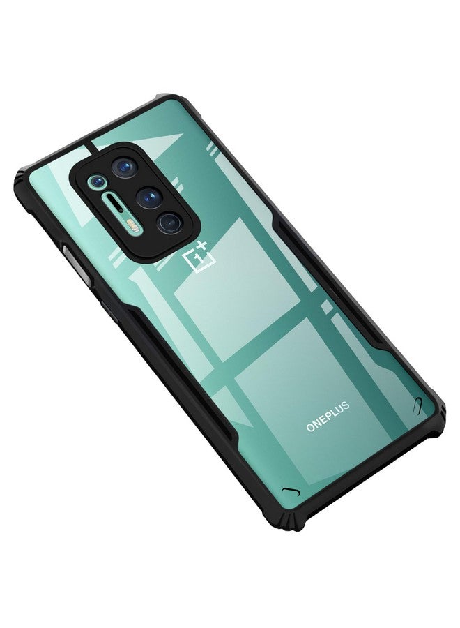 ZAPCASE غطاء خلفي من زابكيس لجهاز OnePlus 8 | متوافق مع OnePlus 8 Pro | غطاء خلفي بزاوية 360 درجة | غطاء شفاف مع حماية للكاميرا | TPU + PC أسود غير لامع - Image 1