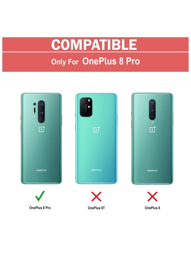 ZAPCASE غطاء خلفي من زابكيس لجهاز OnePlus 8 | متوافق مع OnePlus 8 Pro | غطاء خلفي بزاوية 360 درجة | غطاء شفاف مع حماية للكاميرا | TPU + PC أسود غير لامع - Image 2