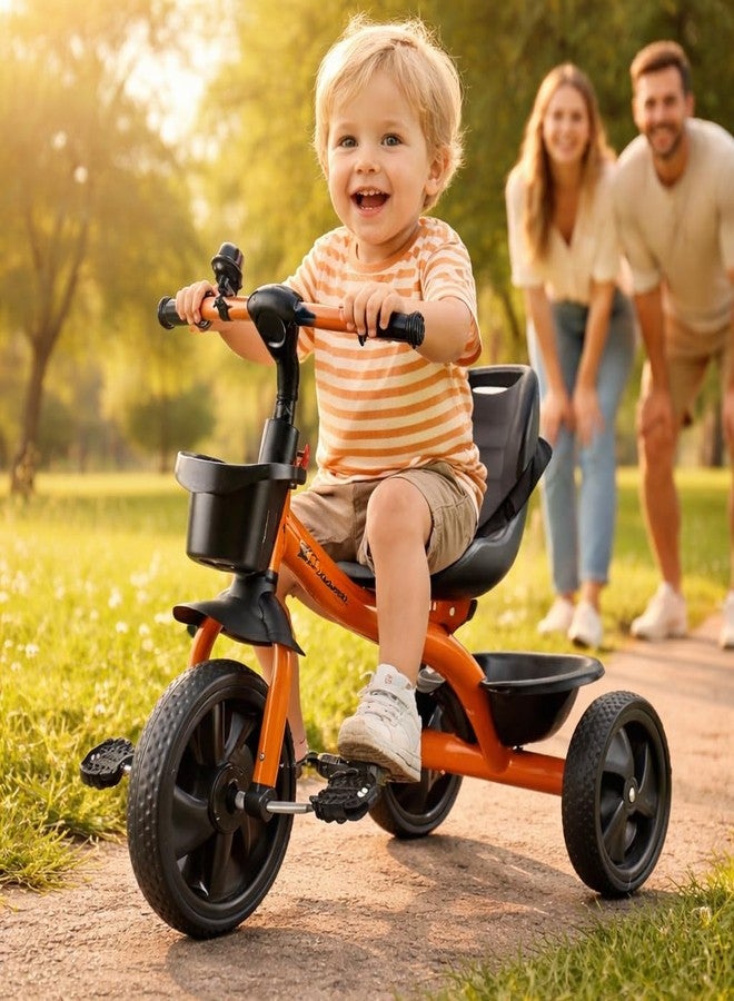 Maanit Tricycle for Kids with Dual Storage Basket & Bell | Stylish Comfort Tricycle for Boys & Girls Age 2-5 Years | Durable Pedal Trike for Toddlers - Image 5