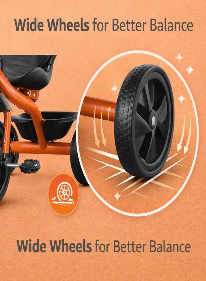 Maanit Tricycle for Kids with Dual Storage Basket & Bell | Stylish Comfort Tricycle for Boys & Girls Age 2-5 Years | Durable Pedal Trike for Toddlers - Image 4