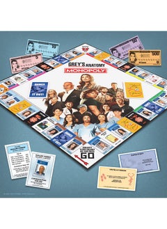 USAopoly Monopoly: Grey's Anatomy Board Game | Featuring Ferry Boat, Clipboard, Scrub Top, and More | Buy, Sell, Trade Iconic Doctors from Miranda Bailey to Meredith Grey | Officially Licensed Collectible  - Image 2