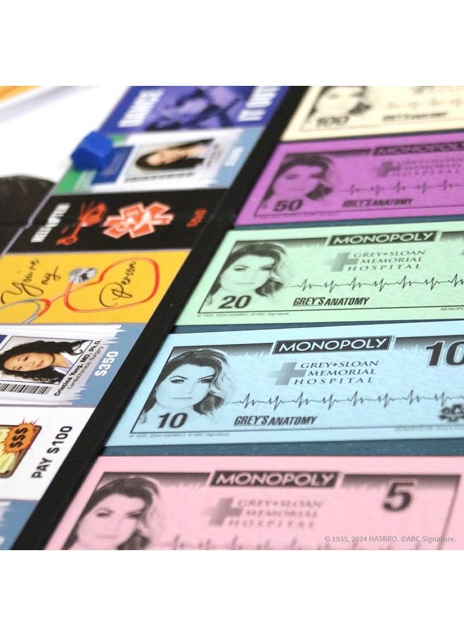 USAopoly - Monopoly: Grey's Anatomy Board Game | Featuring Ferry Boat, Clipboard, Scrub Top, and More | Buy, Sell, Trade Iconic Doctors from Miranda Bailey to Meredith Grey | Officially Licensed Collectible - Image 1