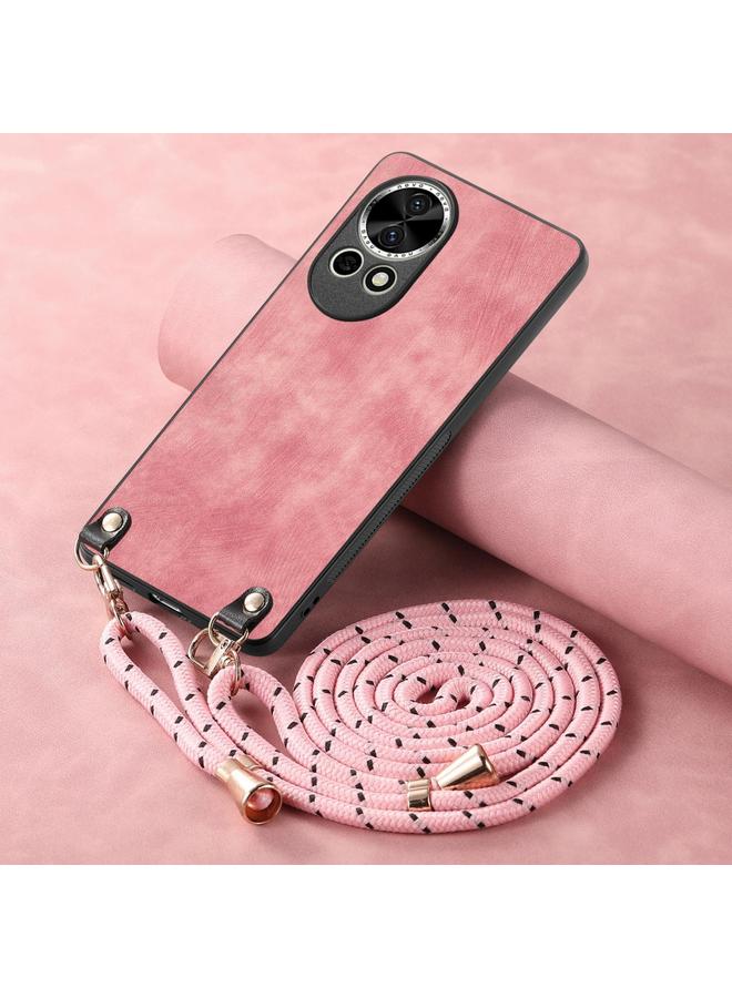 S-TOP Case For Huawei nova 9 Vintage Leather PC Back Cover Phone Case with Crossbody Strap - Image 4