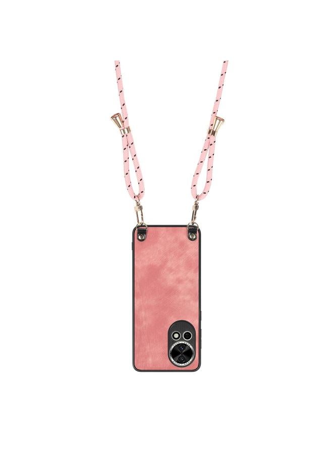 S-TOP Case For Huawei nova 9 Vintage Leather PC Back Cover Phone Case with Crossbody Strap - Image 3