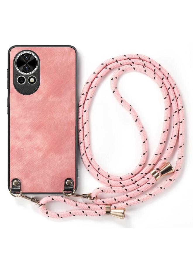 S-TOP Case For Huawei nova 9 Vintage Leather PC Back Cover Phone Case with Crossbody Strap - Image 2
