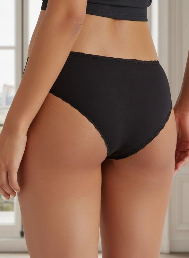 Splash FAV Cheekster Briefs with Lace Trim