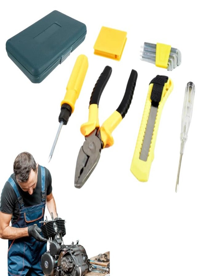 Drumstone 𝟏𝟓-𝐘𝐞𝐚𝐫 𝐖𝐚𝐫𝐫𝐚𝐧𝐭𝐲 11-Piece Multi Hardware Tool Kit | Compact Tool Set for Car, Bike & Home Repairs with Case – Perfect DIY Gift for Men, Fathers & Handy Homeowners - Image 1