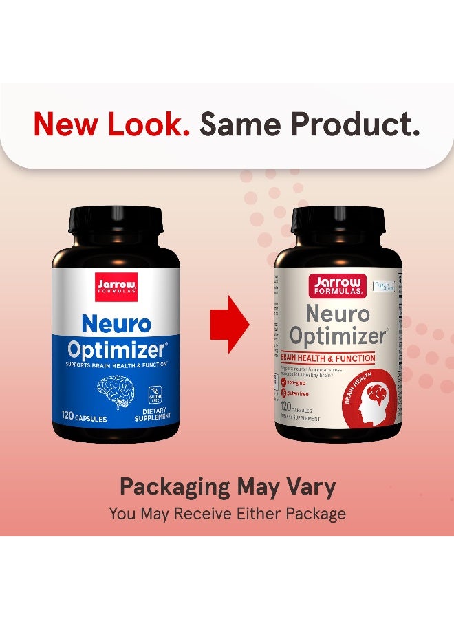 jarrow formulas Neuro Optimizer With 7 Neuro-nutrient Ingredients, Dietary Supplement for Brain Health and Antioxidant Support, 120 Capsules, 30 Day Supply - Image 2