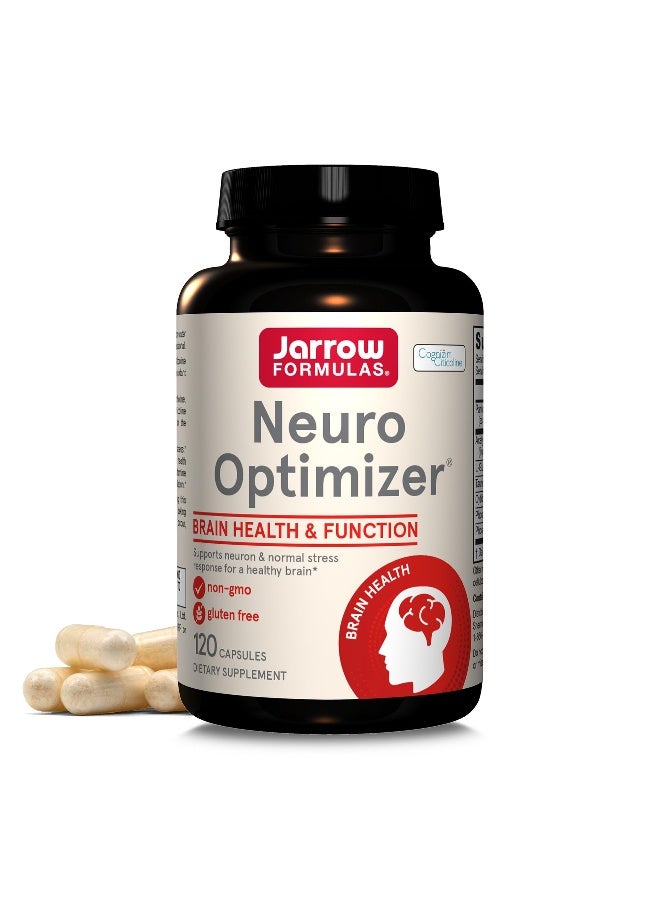 jarrow formulas Neuro Optimizer With 7 Neuro-nutrient Ingredients, Dietary Supplement for Brain Health and Antioxidant Support, 120 Capsules, 30 Day Supply - Image 1