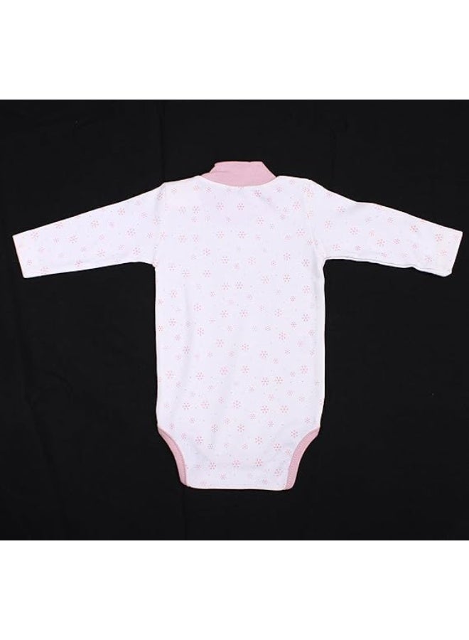 فيشين مجموعة من 4 ملابس داخلية بأكمام طويلة ورقبة دائرية من VITION للأولاد والبنات من عمر 3 إلى 24 شهرًا، قمصان قطنية مريحة للأطفال (صنع في تركيا) - Image 4