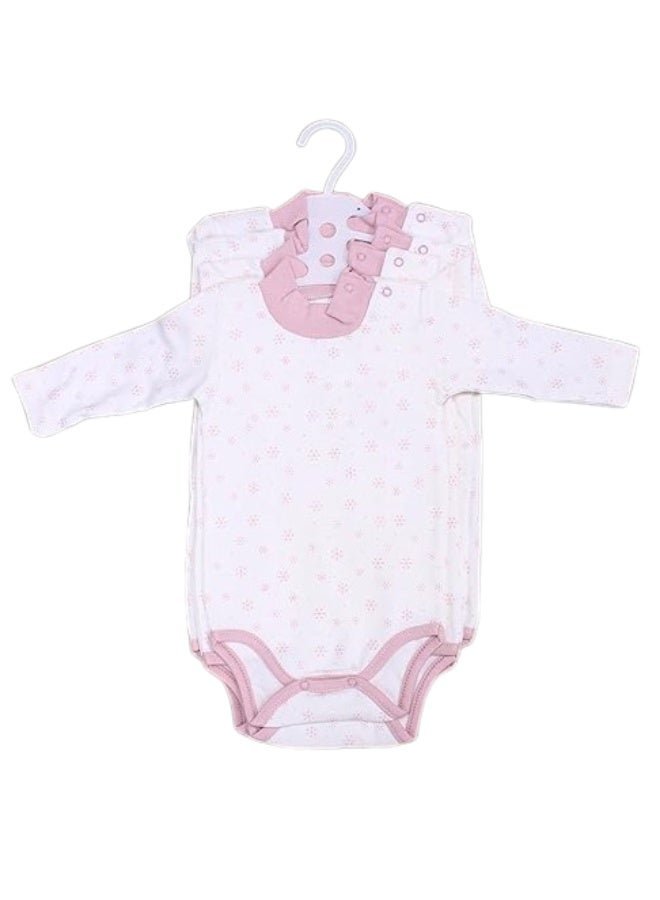 فيشين مجموعة من 4 ملابس داخلية بأكمام طويلة ورقبة دائرية من VITION للأولاد والبنات من عمر 3 إلى 24 شهرًا، قمصان قطنية مريحة للأطفال (صنع في تركيا) - Image 1