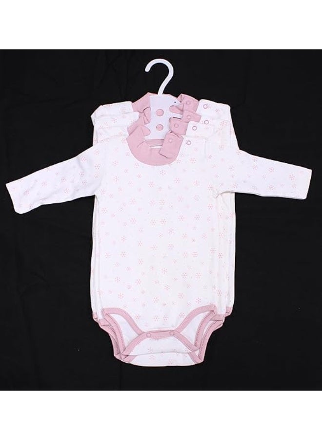 فيشين مجموعة من 4 ملابس داخلية بأكمام طويلة ورقبة دائرية من VITION للأولاد والبنات من عمر 3 إلى 24 شهرًا، قمصان قطنية مريحة للأطفال (صنع في تركيا) - Image 2