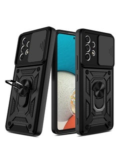 Generic Case Cover Shockproof Windows Protective Case with Camera Protection and Metal Ring Compatible with Samsung Galaxy A72 (Black)  - Image 3