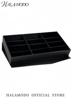 HALAMODO 12 Slot Sunglasses Organizer Storage Eyeglass Storage Case Multiple Eyeglasses Eyewear Display Case Space Saving Sunglass Glasses Storage Box with Lid  - Image 5