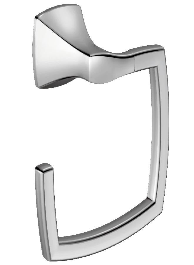 MOEN Moen YB5186CH Voss Collection Bathroom Hand-Towel Ring, Chrome  - Image 1