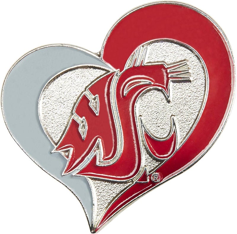 NCAA unisex-adult Swirl Heart Pin