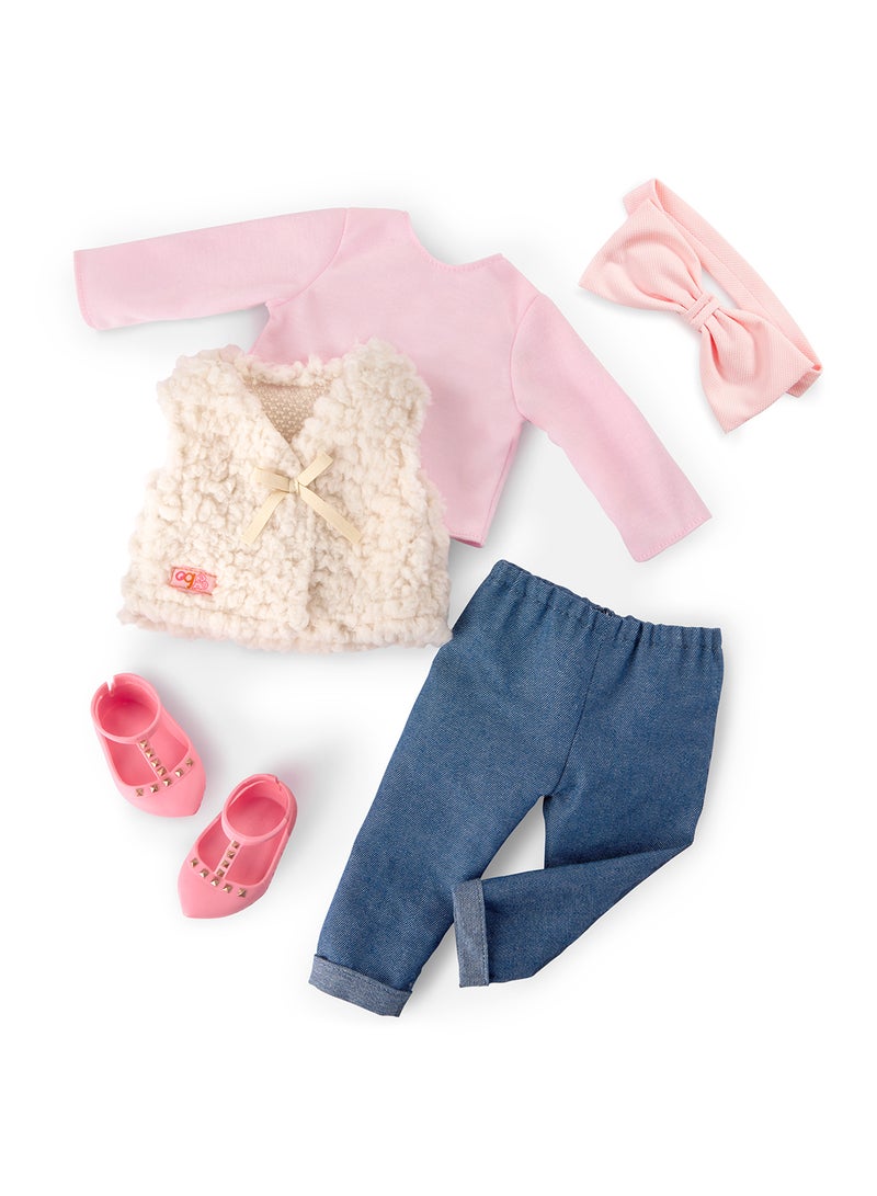 Our Generation Doll With Glam Fur Vest Emmie - Image 2