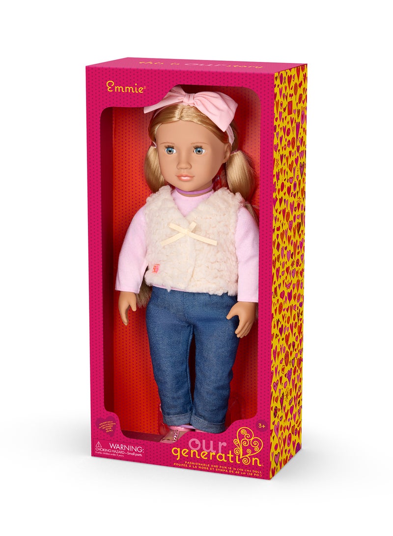 Our Generation Doll With Glam Fur Vest Emmie - Image 1