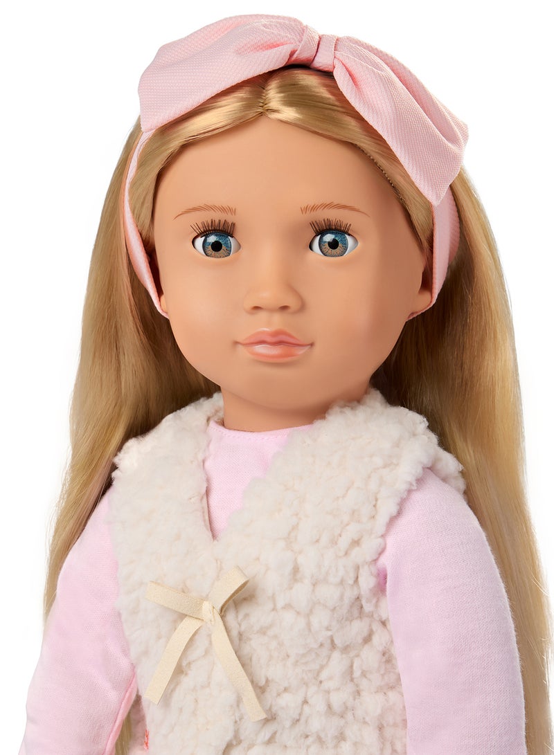 Our Generation Doll With Glam Fur Vest Emmie - Image 5
