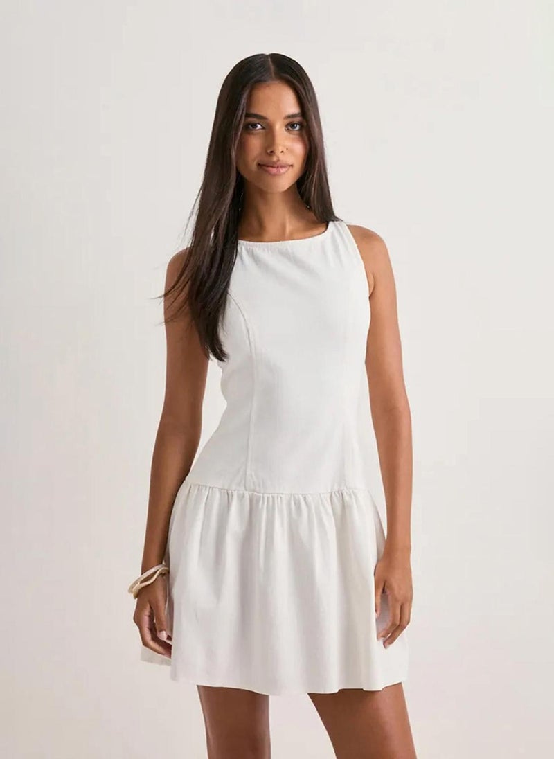 VERO MODA Women's VMKIARA Twill Sleeveless Short Woven Dress - Image 1