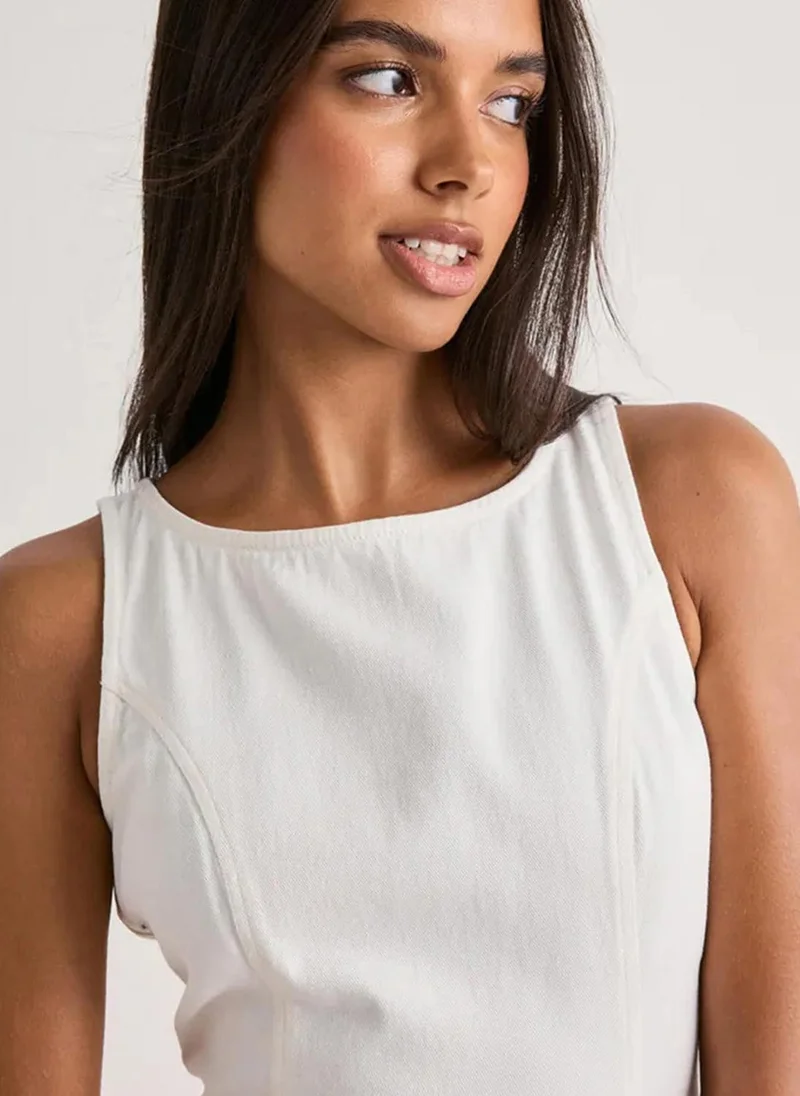 Vero Moda  Women's VMKIARA Twill Sleeveless Short Woven Dress for Women | Best Price UAE