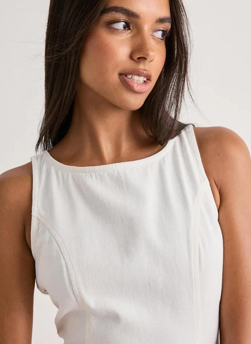 VERO MODA Women's VMKIARA Twill Sleeveless Short Woven Dress - Image 2