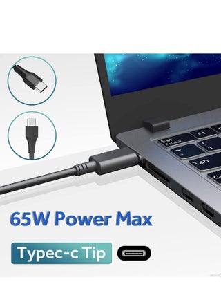 Replacement laptop Charger 65W USB TYPE C Laptop Charger compatible for Lenovo ThinkPT14 E14 T16 T480 T580ad X1 Carbon Chromebook Yoga ADLX65YDC2A, Fit for HP Dell Acer Asus Huawei Samsung USB C Charger - view 2