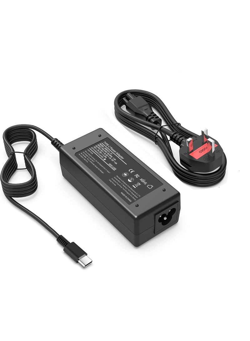 BEST ONE 65W USB-C laptop Charger compatible for Lenovo, Dell, HP, Acer, ASUS, Samsung, MacBook, Chromebook & More – Type-C Laptop Power Adapter with Safety Protections – 20V 3.25A PD Fast Charging AC Adapter - Image 2