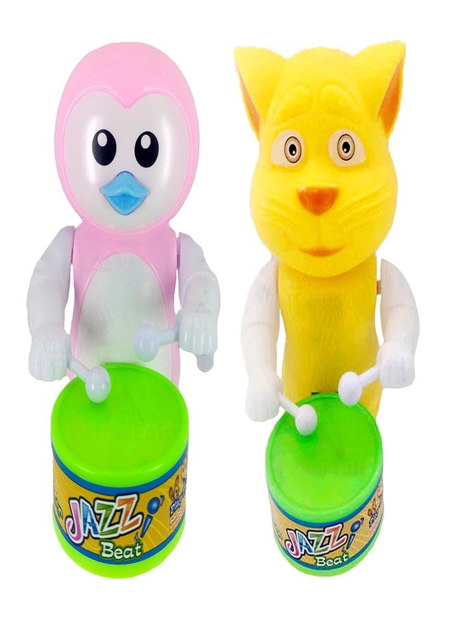 PRIMEFAIR Key Operated Cute Drummer Toy with Drumming and Dancing Action Toys for Kids - Image 1