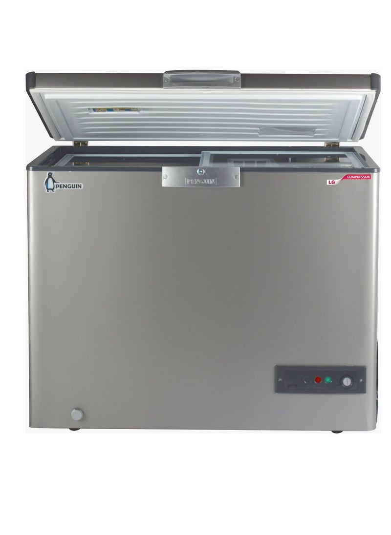 Penguin - ES350L SILVER CHEST FREEZER - 303 L - Sliding Glass Door LG Compressor - Image 1
