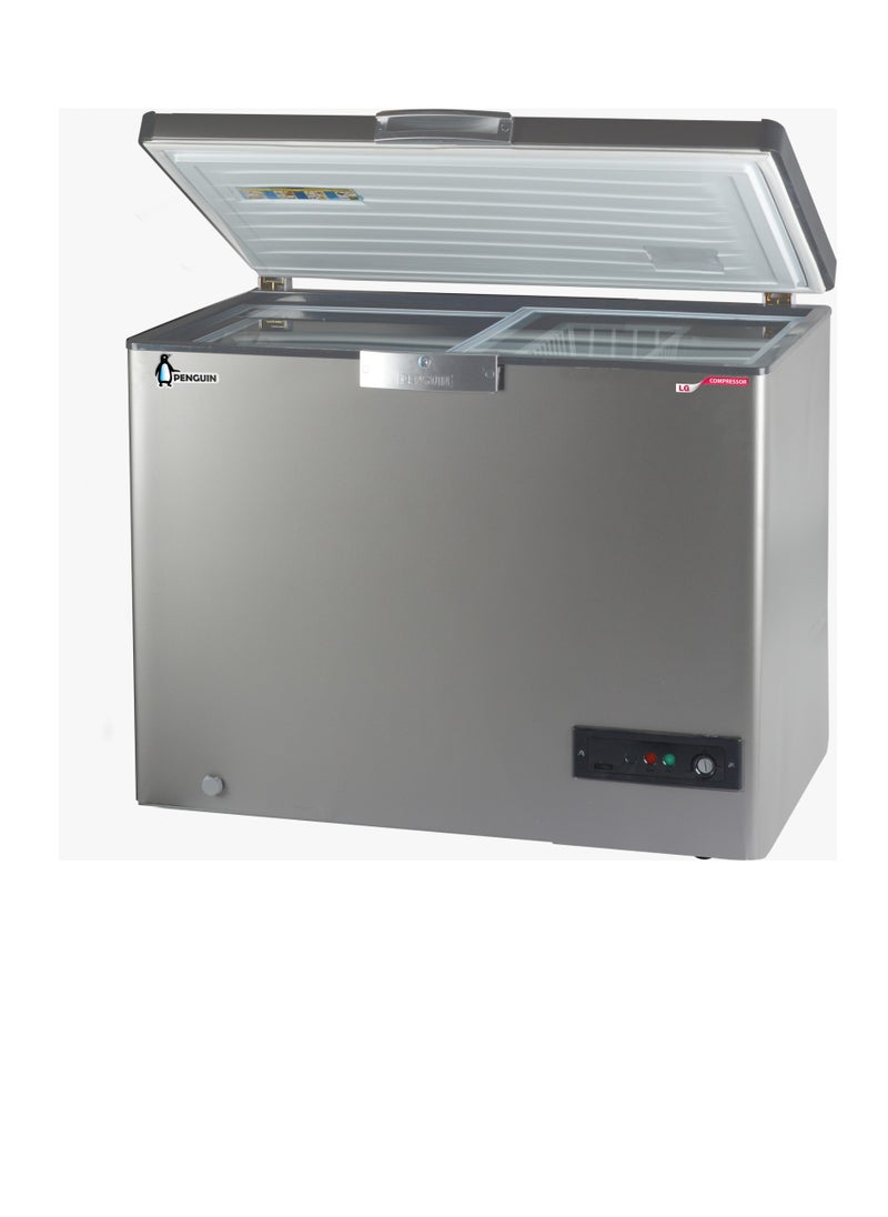 Penguin - ES350L SILVER CHEST FREEZER - 303 L - Sliding Glass Door LG Compressor - Image 1