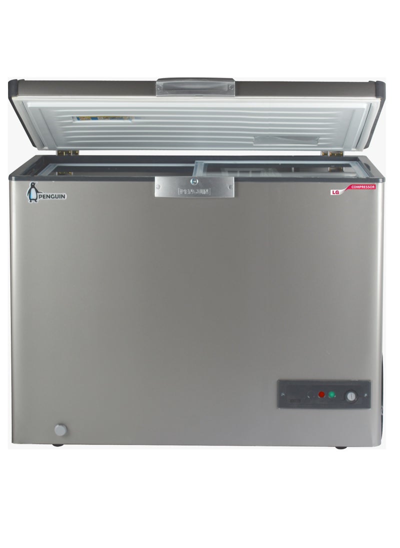Penguin - ES350L SILVER CHEST FREEZER - 303 L - Sliding Glass Door LG Compressor - Image 1