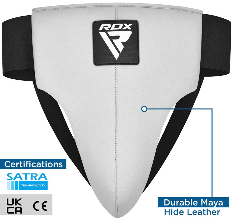 Rdx حماية الفخذ من RDX للملاكمة، موياي تاي، كيك بوكسينغ وتدريب MMA، معدات جلدية من مايا هيد لفنون القتال، واقي بطن معتمد من SATRA للكاراتيه والتايكوندو - Image 2