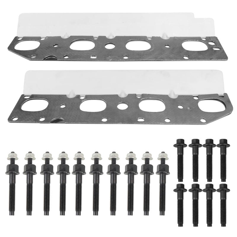 Donpida Exhaust Manifold Gasket and BoltStrud Set Compatible with Chrysler Dodge Ram 20092020 57L V8 Engines Complete Set for Both Left and Right Sides