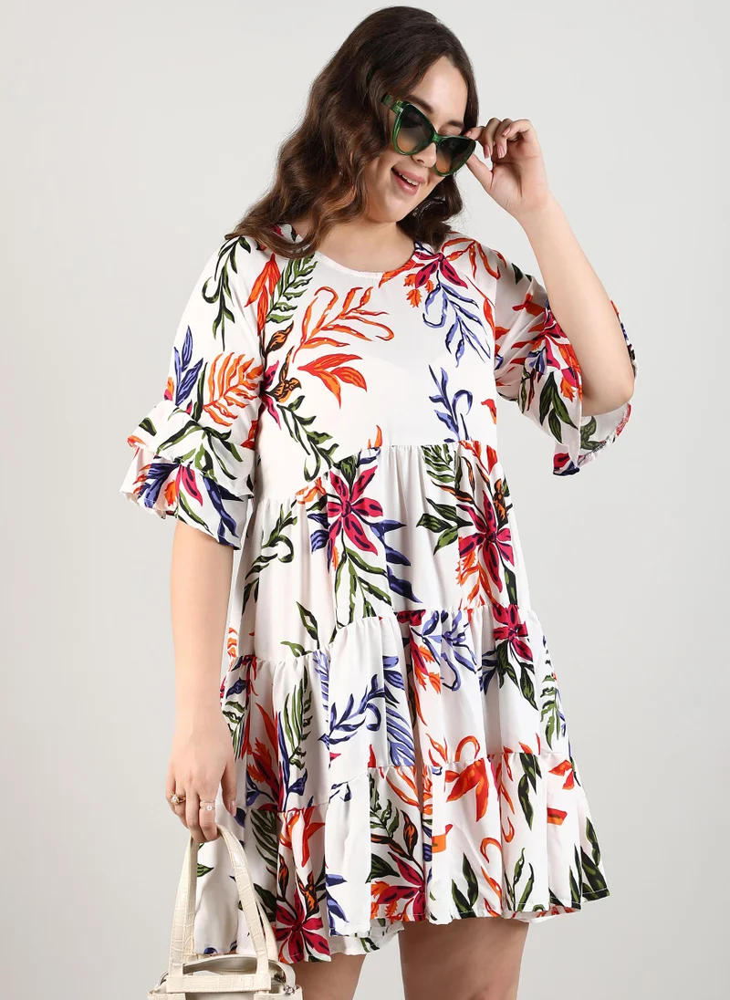 انستافاب بلس Foliage Flared Dress