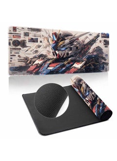 Gundam Mouse Pad Oversized Machine Warfare Boys Science And Technology Sense Computer Keyboard Pad Learning Games Dormitory Non-Slip Table Pad-Color:400*900*2mm-Pattern:Up To ① Paragraph 2