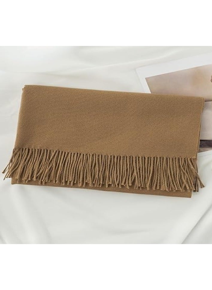 cashmere Women Soft Cashmere Scarf For Winter/Autumn Khaki