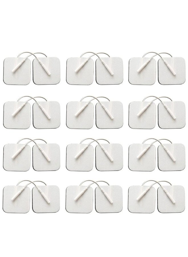 Generic 24PCS TENS Unit Replacement Pads Reusable Tens Pads Replacement Electrode Patches  - Image 1