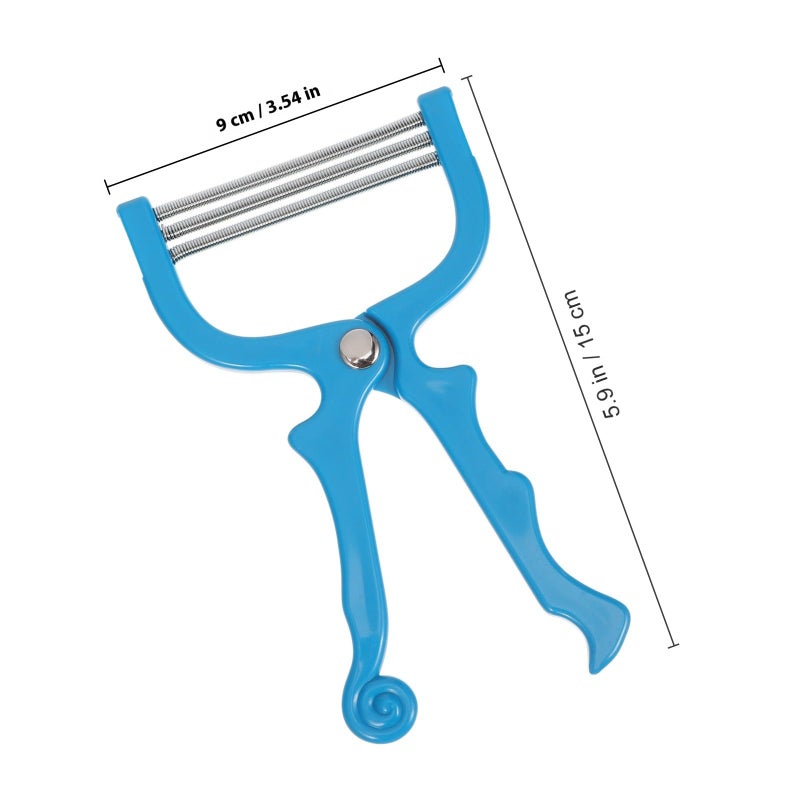 Manual Facial Hair Remover Spring Coil for Women Blue 3 Pcs Precise Eyebrow Threader - Image 3