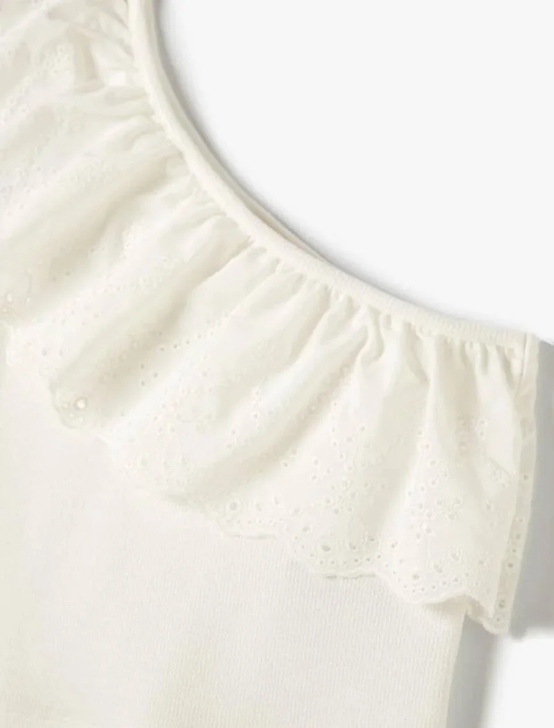 KOTON 4SKG10072AK Girl's Blouse White